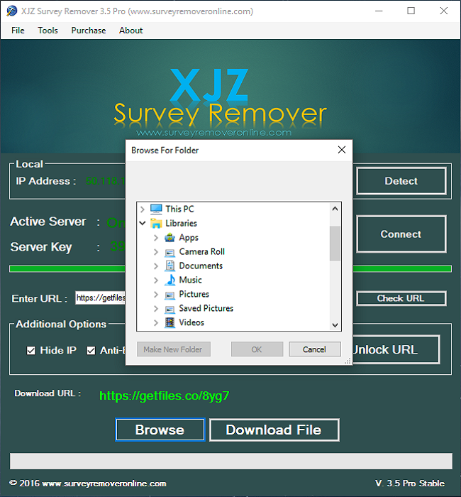 xjz survey remover free key